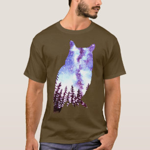 Owl Forest Night Sky T-Shirt