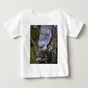 Owl Fractal Baby T-Shirt