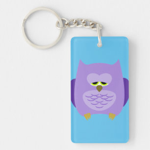 Owl front and back key ring