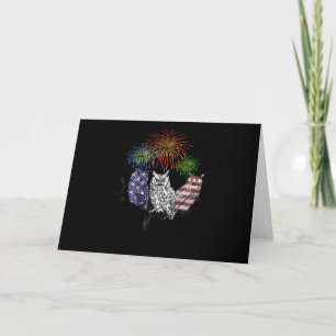 Owl Gift   4th July Owl Card