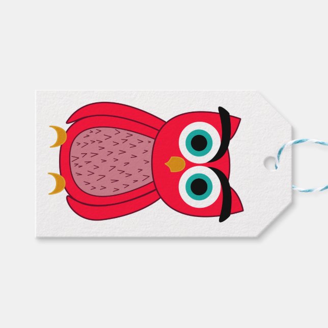 Owl   gift tags (Front (Horizontal))