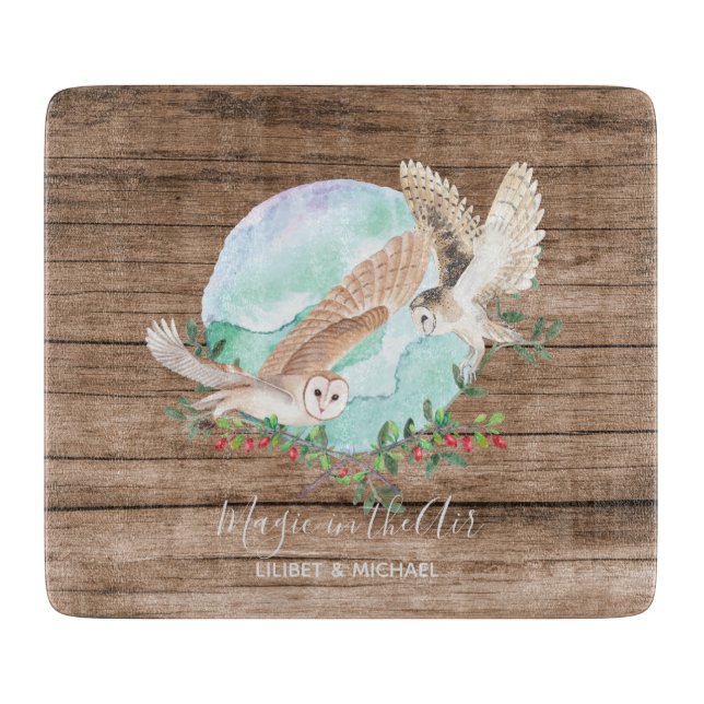 OWL GIFTS - Personalised Cutting Board (Front)
