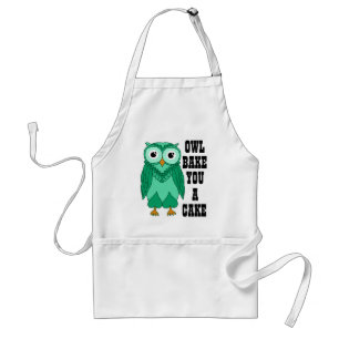 Owl Green Standard Apron