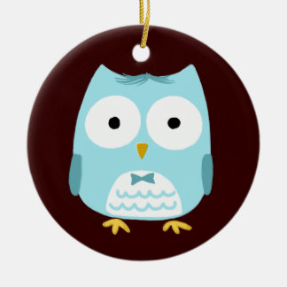 Owl Groom - Fun Wedding Gift Ceramic Tree Decoration