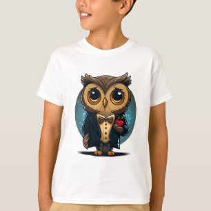 Owl Groom in Love: Perfect Valentine's Day Gift T-Shirt