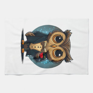 Owl Groom in Love: Perfect Valentine's Day Gift Tea Towel