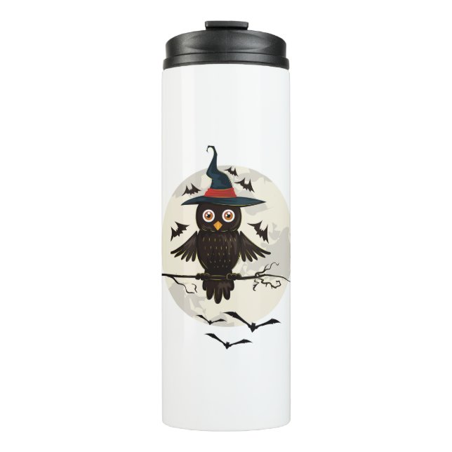 Owl Halloween Thermal Tumbler (Front)