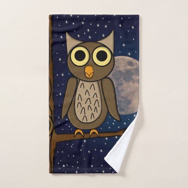 owl   hand towel (Hand Towel)