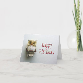 Owl Happy Birthday Card