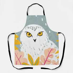 Owl head drawing apron