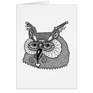 Owl Head Zendoodle