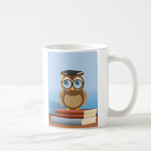 Owl illustration coffee mug