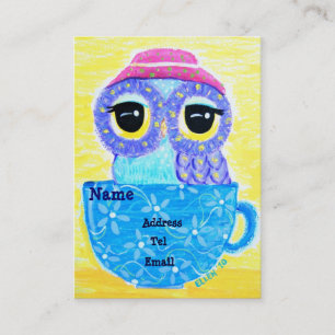 Owl In A Teacup Business Card