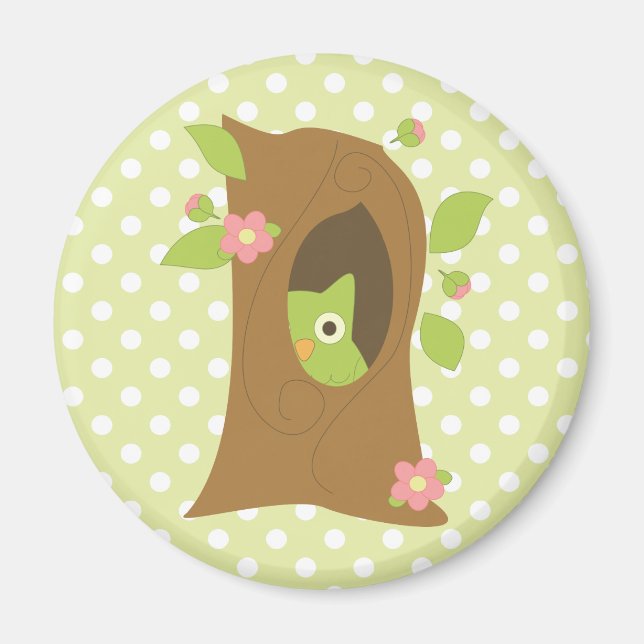 Owl in a Tree Magnet (Front)