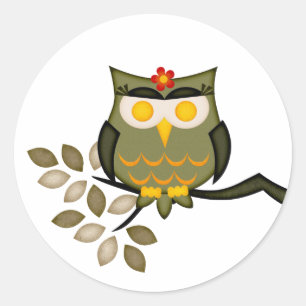 Owl in a tree Sticker