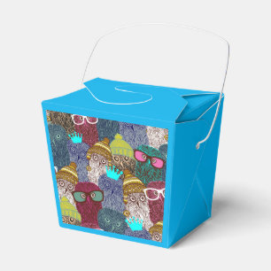 Owl in crown favour box