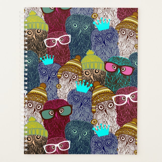 Owl in crown planner (Front)