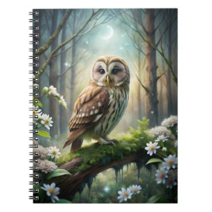 Owl in Forest Notebook