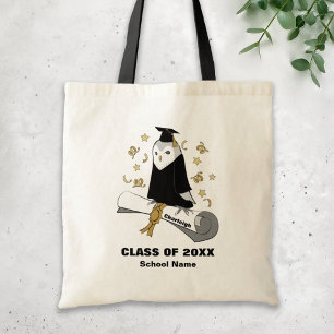 Owl in Gown Preschool / Kindergarten Graduation Tote Bag