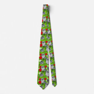 Owl in red roses tie