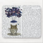 Owl In Teacup Mouse Pad<br><div class="desc">Animals & Nature</div>