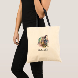 Owl in Witch's Hat Pastel Trick or Treat Tote Bag