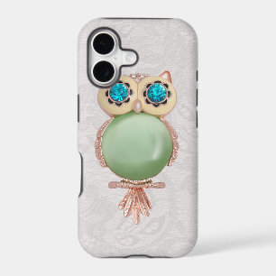 Owl Jewel & Paisley Lace PRINTED IMAGE