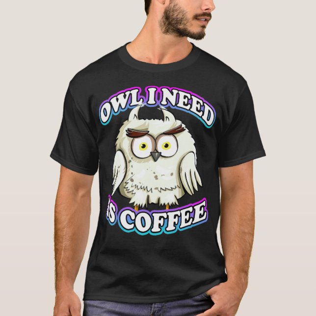 Owl kitty caricature  T-Shirt (Front)