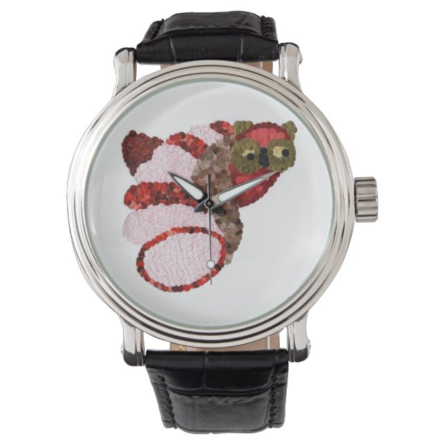 Owl Leather Watch (Front)
