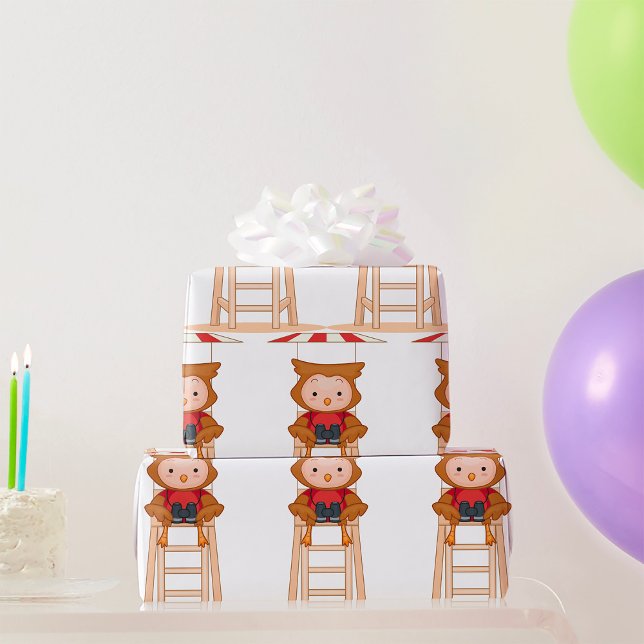 Owl Lifeguard Wrapping Paper (Creator Uploaded)