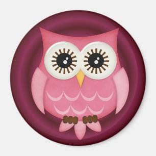 Owl Locker Magnets, Refrigerator Back to school Magnet