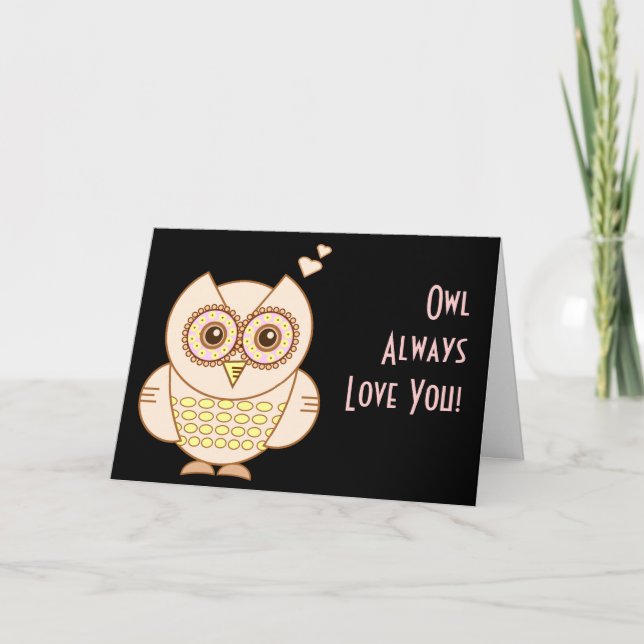 Owl Love Card (Front)