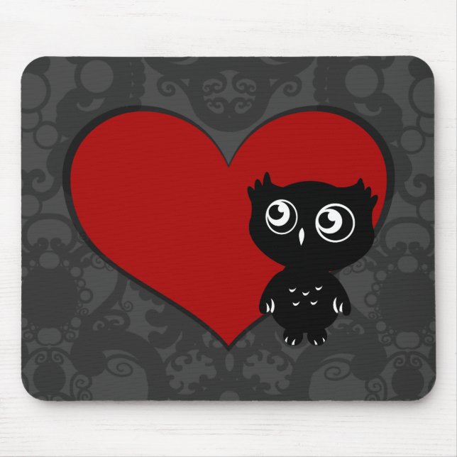 Owl Love III Mouse Pad (Front)
