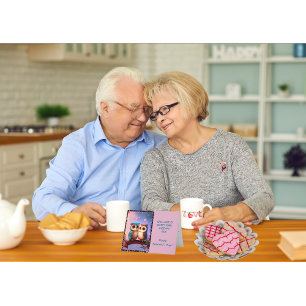 Owl Love Is Sweet Valentine's Day Holiday Card