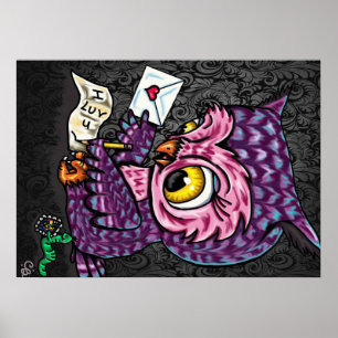 Owl Love Letter Poster