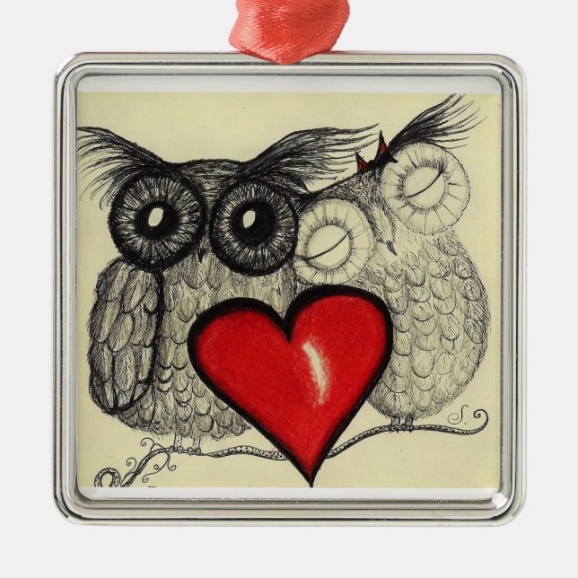 Owl Love - Ornament (Front)