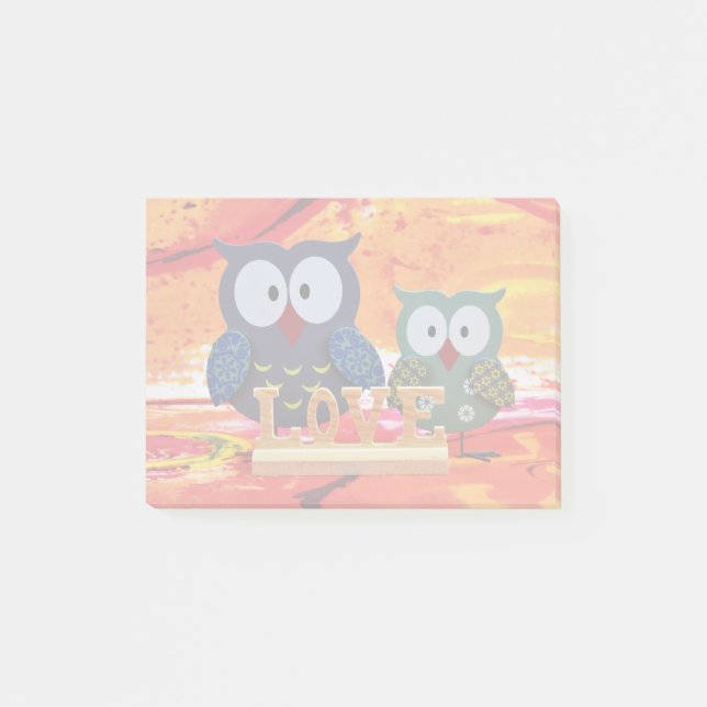 Owl love post-it notes (Front)