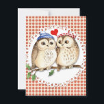 Owl Love Postcard<br><div class="desc">Owl Love, cute and lovey-dovey.</div>