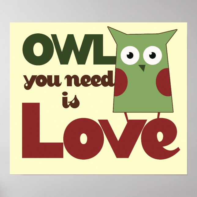Owl Love Poster (Front)