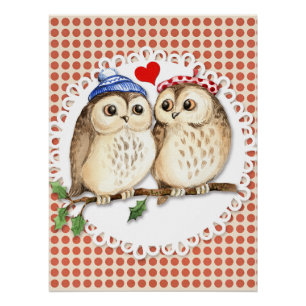 Owl Love Poster
