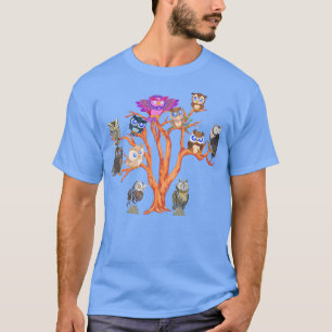 Owl Lover Nature Tree Forest Animal Owl T-Shirt
