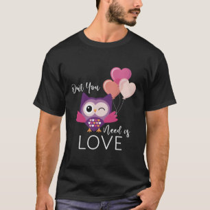 Owl Lover Owl Love Cute Owls Gift For Christmas T-Shirt
