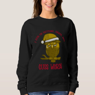 Owl Lover Sleepy Caffeine Chaos Cuss Words Warm Wi Sweatshirt