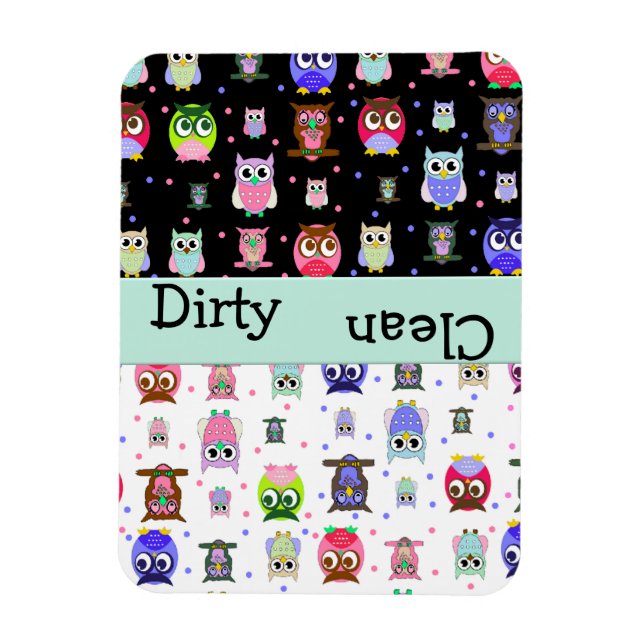 Owl Lovers Dishwasher Magnet (Vertical)