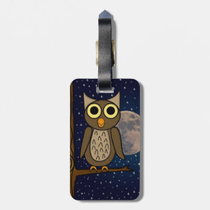 Owl Luggage Tag