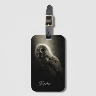 Owl Luggage Tag