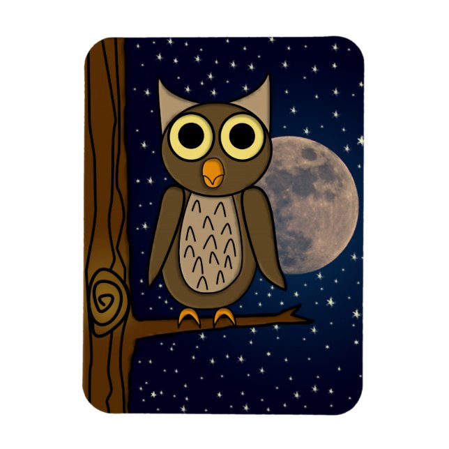 owl     magnet (Vertical)