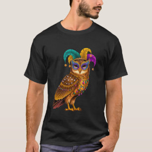 Owl Mardi Gras Carnival Owl Costume Kids Men Women T-Shirt