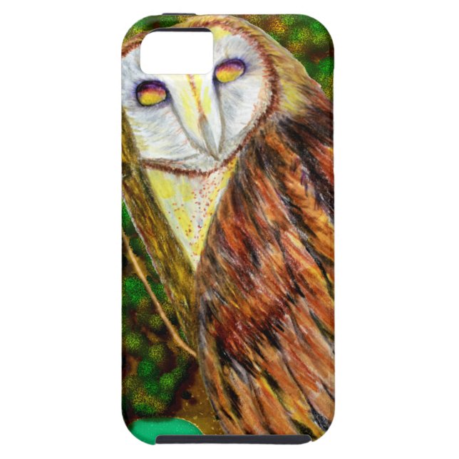 Owl Mixed Media iPhone 5/5s Case Mate (Back)