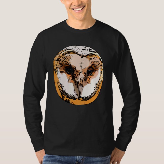 Owl motif forest bird of prey imprint raptor wild  T-Shirt (Front)